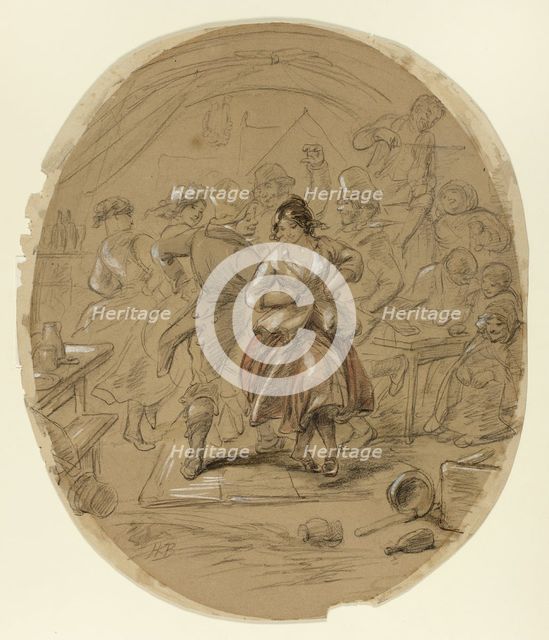 Irish Dance, n.d. Creator: Hablot Knight Browne.