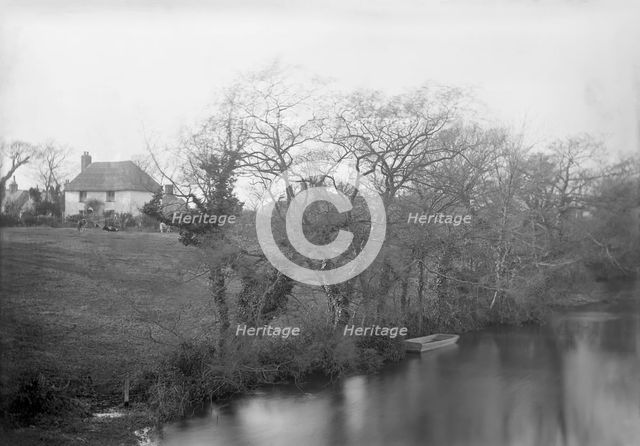 Irish farm house with thatched roof, c1890s. Creator: Robert Augustus Henry L'Estrange.