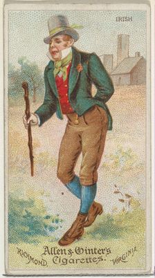 Irish, from World's Dudes series (N31) for Allen & Ginter Cigarettes, 1888. Creator: Allen & Ginter