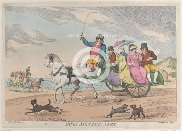 Irish Jaunting Car, May 1, 1814., May 1, 1814. Creator: Thomas Rowlandson.