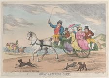 Irish Jaunting Car, May 1, 1814., May 1, 1814. Creator: Thomas Rowlandson