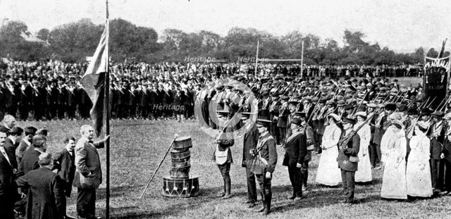 Irish national volunteers, Maryborough Corps of Nationalists, 1914. Artist: Unknown
