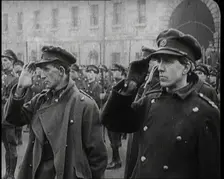 Irish Soldiers Saluting in Dublin, 1922. Creator: British Pathe Ltd
