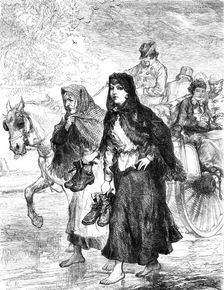 Irish Sketches: Going to Church, 1880. Creator: Unknown