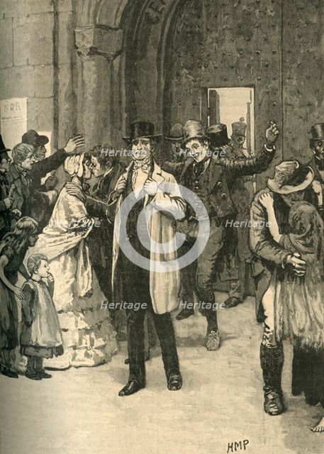 Irish prisoners liberated during Lord Mulgrave's progress, 1836 (c1890). Creator: Unknown.
