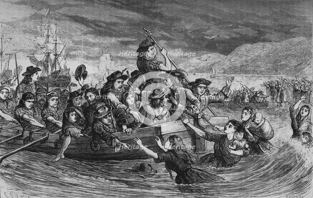 'Irish Troops Leaving Limerick', 1692, (c1880). Artist: Unknown.
