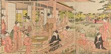 Iris Garden, c. 1781/89. Creator: Katsukawa Shuncho