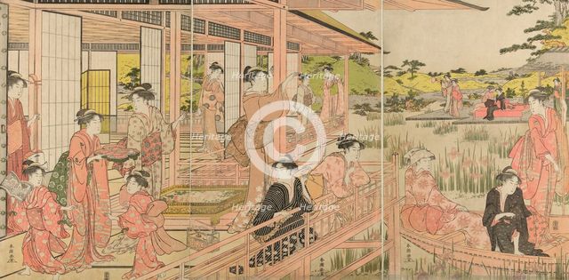Iris Garden, c. 1781/89. Creator: Katsukawa Shuncho.
