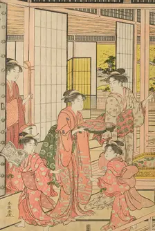Iris Garden, c. 1781/89. Creator: Katsukawa Shuncho