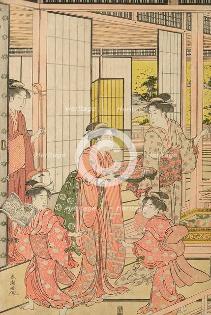 Iris Garden, c. 1781/89. Creator: Katsukawa Shuncho.