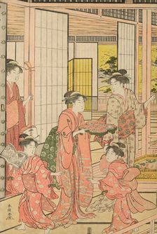 Iris Garden, c. 1781/89. Creator: Katsukawa Shuncho