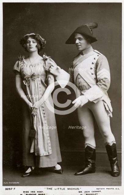 Iris Hoey and Jack Cannot, British actors, c1908.Artist: Rotary Photo