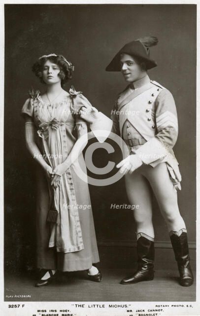 Iris Hoey and Jack Cannot, British actors, c1908.Artist: Rotary Photo