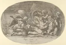 Iris, Neptune, and Sleep, 1544. Creator: Antonio Fantuzzi