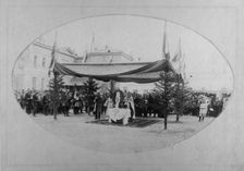 Irkutsk Voluntary Fire Society. Prayer service on July 8, 1894...., 1894. Creator: R Prorokov