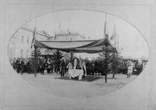 Irkutsk Voluntary Fire Society. Prayer service on July 8, 1894...., 1894. Creator: R Prorokov