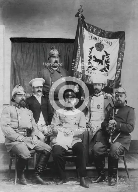 Irkutsk Voluntary Fire Society. Zeichmester of the society A.I. Andreev..., 1894. Creator: R Prorokov.