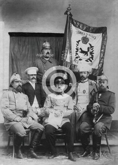 Irkutsk Voluntary Fire Society. Zeichmester of the society A.I. Andreev..., 1894. Creator: R Prorokov.