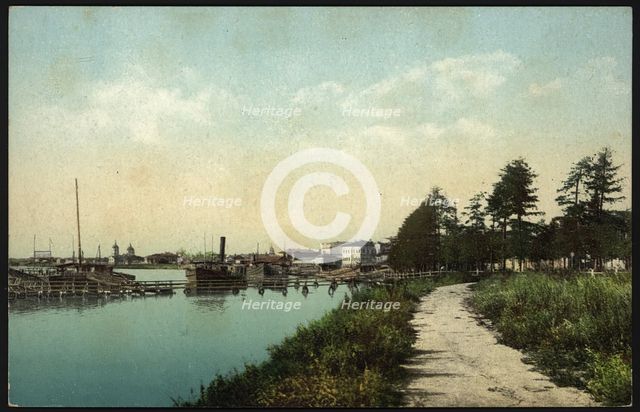 Irkutsk: Embankment of the Angara, 1904-1914. Creator: Unknown.