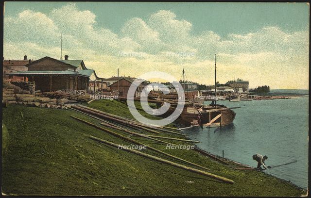 Irkutsk Embankment of the Angara River, 1904-1917. Creator: Unknown.