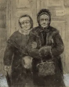 Irkutsk Noble Women, School Friends, 1904. Creator: Boris Vasilievich Smirnov