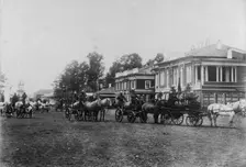 Irkutsk police fire brigade. Convoy of the second division, 1894. Creator: R Prorokov