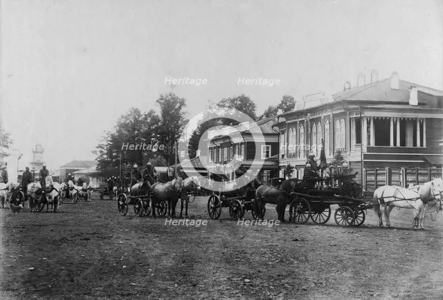Irkutsk police fire brigade. Convoy of the second division, 1894. Creator: R Prorokov.