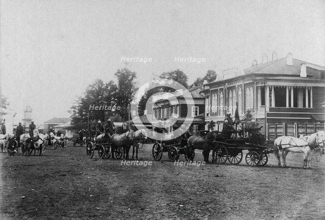 Irkutsk police fire brigade. Convoy of the second division, 1894. Creator: R Prorokov.