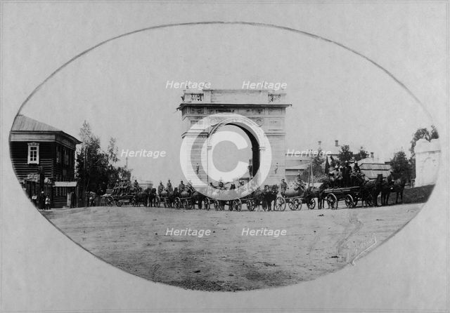 Irkutsk police fire brigade. Convoy of the third part, 1894. Creator: R Prorokov.