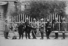 Irkutsk police fire brigade. Uniform: home uniform, fire-work uniform, dress uniform, 1894. Creator: R Prorokov