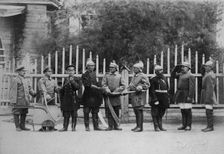 Irkutsk police fire brigade. Uniform: home uniform, fire-work uniform, dress uniform, 1894. Creator: R Prorokov