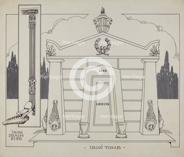 Iron Tomb, c. 1936. Creator: Thomas Byrne.