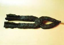 Iron tongs from the trousseau of the Meiras Castro, belongs to the Castro culture