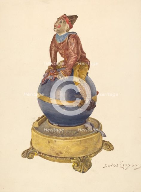 Iron Toy Bank, c. 1940. Creator: Sarkis Erganian.