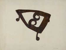 Iron Trivet, c. 1939. Creator: William O. Fletcher