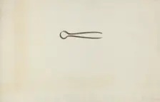 Iron Tweezer, c. 1938. Creator: George C. Brown