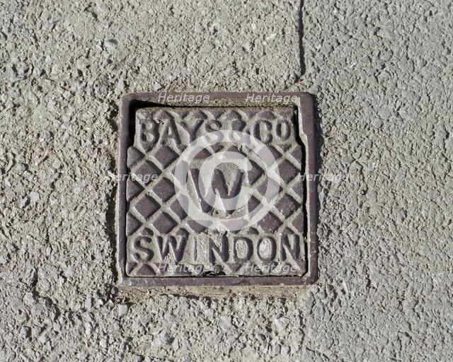 Iron water stop tap cover plate made by Bays and Company, Swindon, Wiltshire, 2006. Artist: Peter Williams.