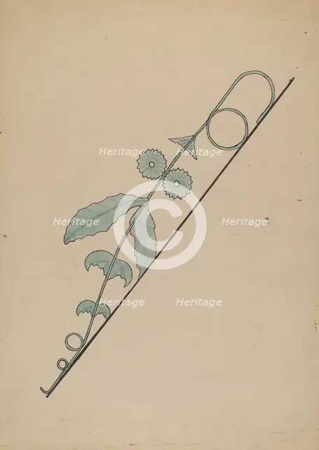 Iron Work, c. 1936. Creator: Lena Nastasi.