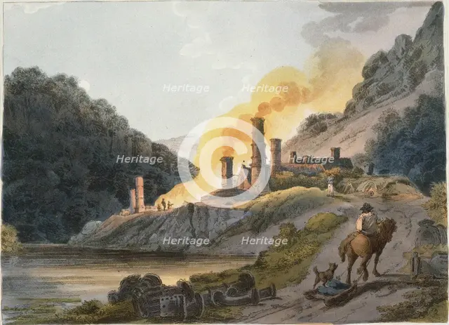 Iron Works, Colebrook Dale, 1805. Artist: Loutherbourg, Philip James, the Younger (1740-1812)