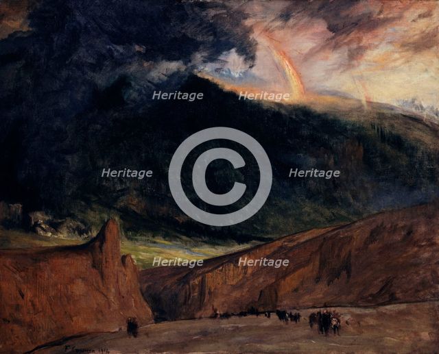 Iron age, 1914. Creator: Fernand Cormon.