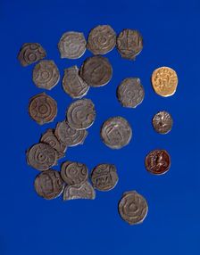Iron Age coins, c50 BC-c40 AD. Creator: Unknown