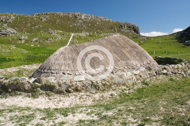 Iron Age house, Lewis, Outer Hebrides, Scotland, 2009. Creator: Peter Thompson.