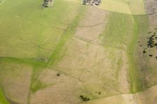 Iron Age or Romano British field system earthwork on Wylye Down, Wiltshire, 2016. Creator: Damian Grady