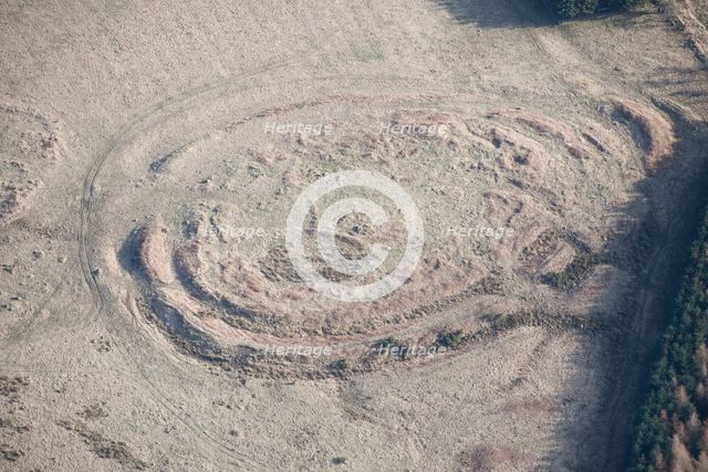 Iron Age multivallate hillfort earthwork, Jenny's Lantern, Northumberland, 2015 Creator: Historic England.