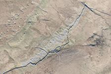 Iron Age/Roman enclosed settlement earthwork, Langstrothdale Chase, Yorkshire Dales, 2014. Creator: Historic England Staff Photographer