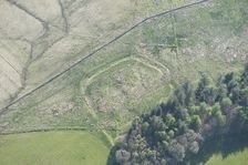 Iron Age/Romano British enclosed settlement earthwork near Smalesmouth Farm, Northumberland, 2016. Creator: Dave MacLeod
