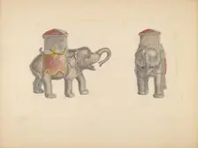 Iron Bank Elephant, c. 1938. Creator: Z.S. Lupus