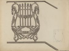 Iron Bannister, c. 1936. Creator: Edward L Loper