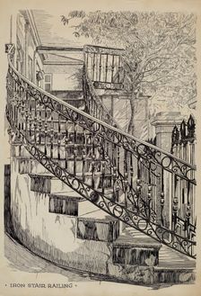 Iron Balcony, c. 1936. Creator: Thomas Byrne