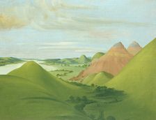 Iron Bluff, 1200 Miles above St. Louis, 1832. Creator: George Catlin